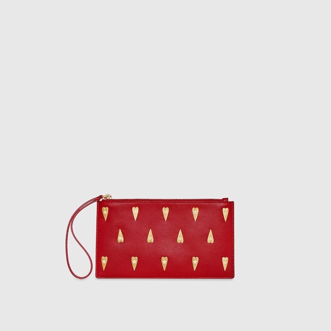 Medium Heart Studded Pouch - Image 6