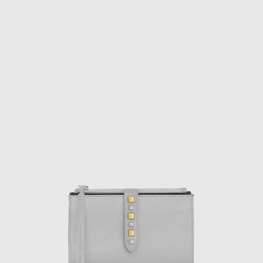 Multi Studded Wallet With Chain Strap
