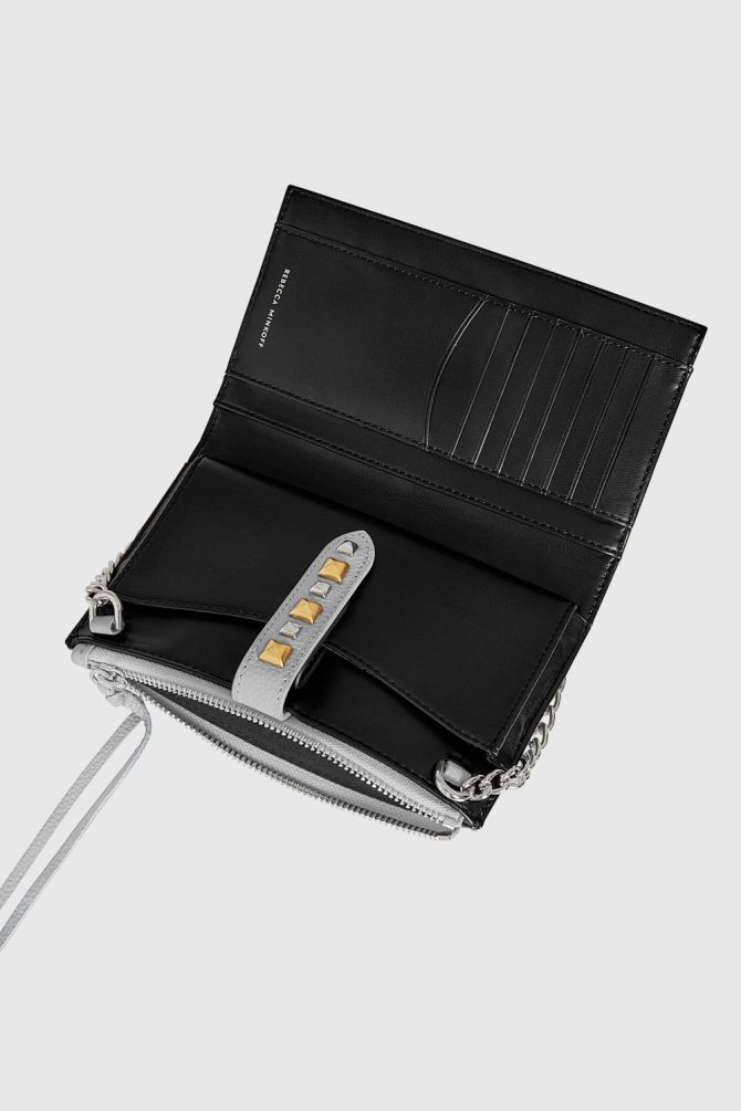 Multi Studded Wallet With Chain Strap - Image 3