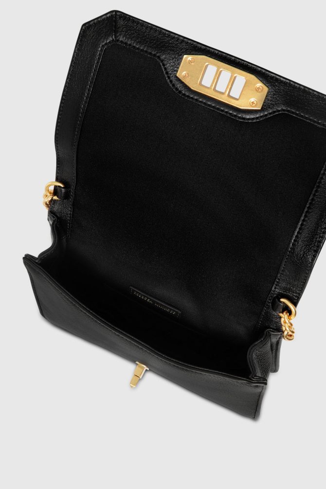 Chevron Quilted Small Love Crossbody With Chain Inset - Image 3