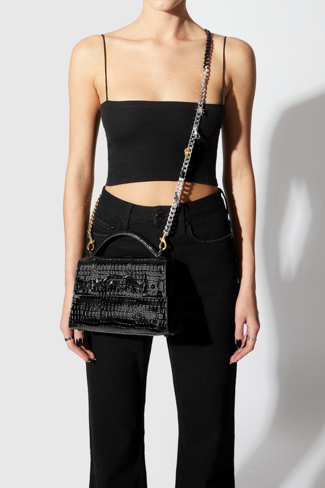 Crossbody Strap Chain With Charms - Image 2