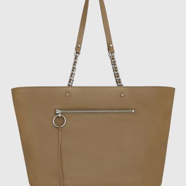 Top Zip Chain Tote