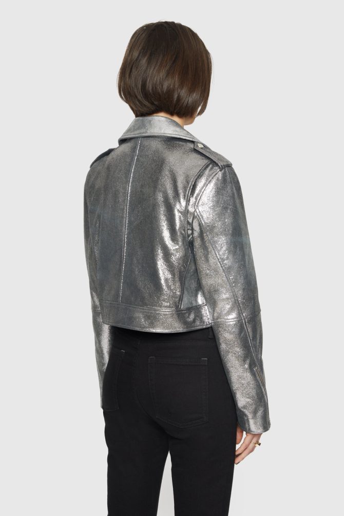 Cropped Jett Moto Jacket - Image 2