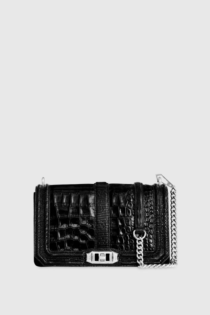 Chevron Quilted Love Crossbody