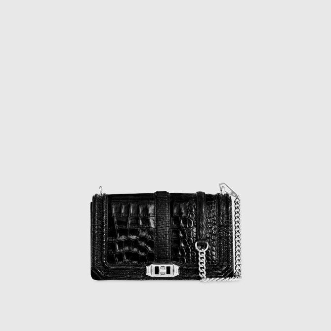 Chevron Quilted Love Crossbody - Image 4