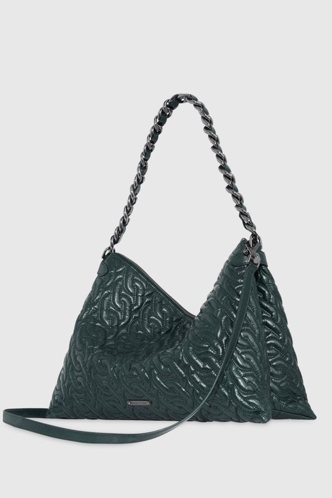 Chain Quilt Shoulder Bag - Image 2