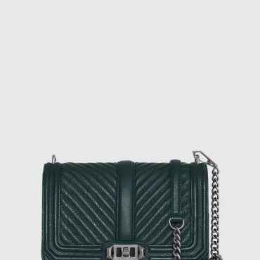 Chevron Quilted Love Crossbody
