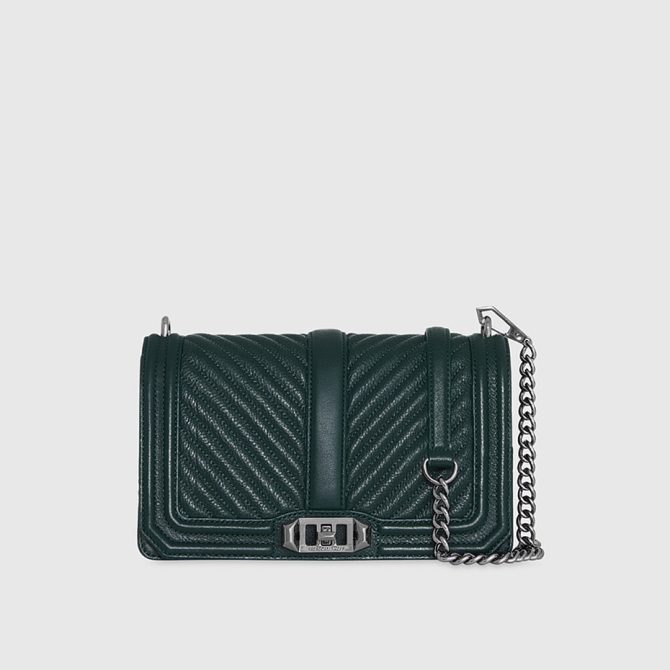 Chevron Quilted Love Crossbody - Image 6