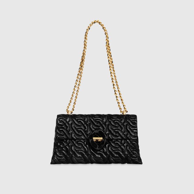 Double Gusset Crossbody With Chain Quilt - Image 7