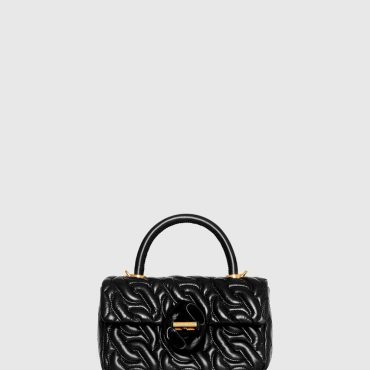 Top Handle Crossbody With Chain Quilt