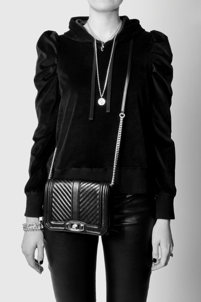 Chevron Quilted Small Love Crossbody - Image 4