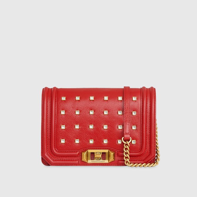 Small Love Crossbody with Square Crystals - Image 6