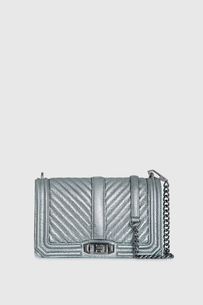 Chevron Quilted Love Crossbody