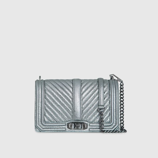 Chevron Quilted Love Crossbody - Image 6
