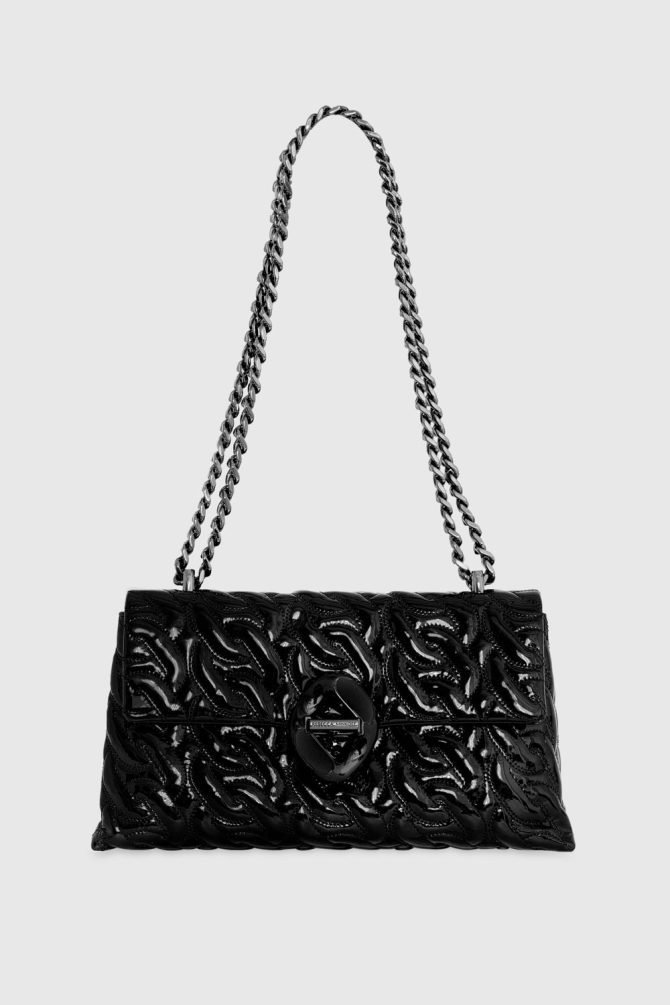 Double Gusset Crossbody With Chain Quilt