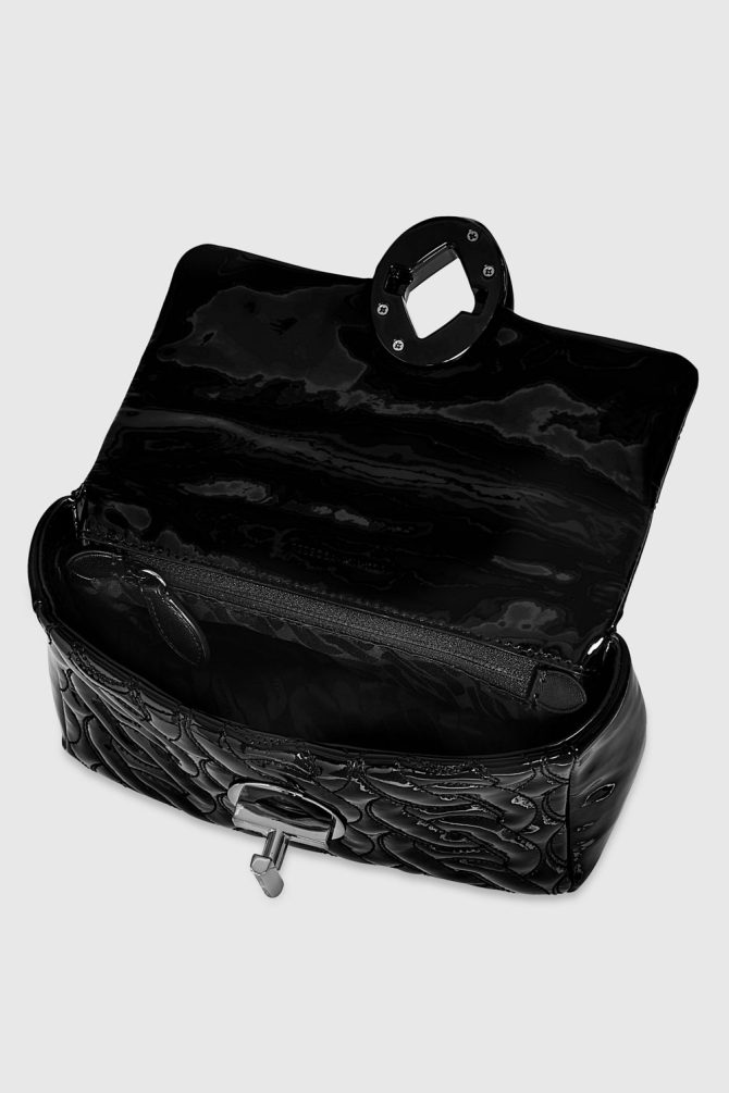 Top Handle Crossbody With Chain Quilt - Image 3