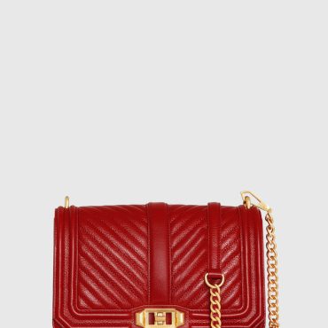 Chevron Quilted Love Crossbody