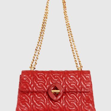 Double Gusset Crossbody With Chain Quilt