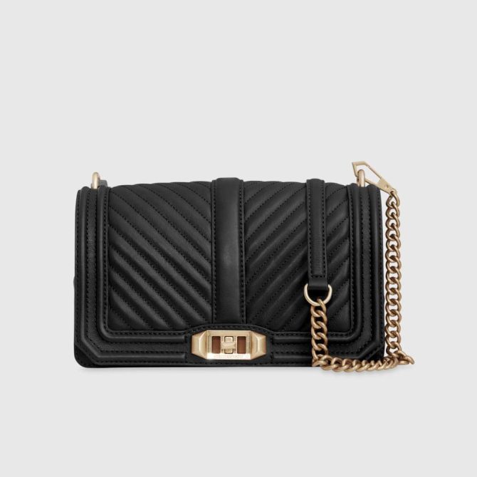 Chevron Quilted Love Crossbody - Image 6