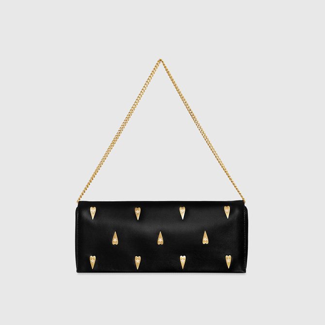 Slim Clutch With Heart Studs - Image 6