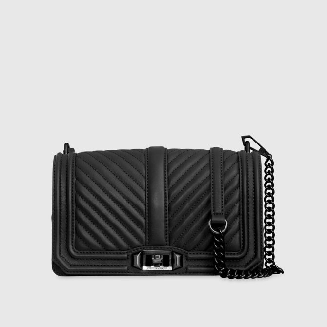 Chevron Quilted Love Crossbody - Image 6