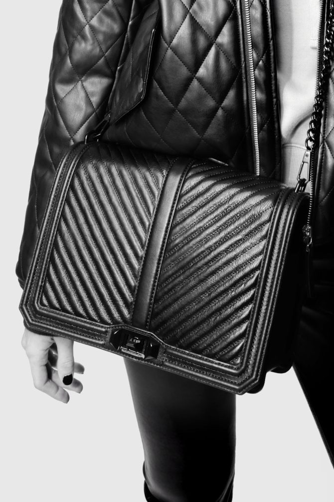 Chevron Quilted Jumbo Love Crossbody - Image 5