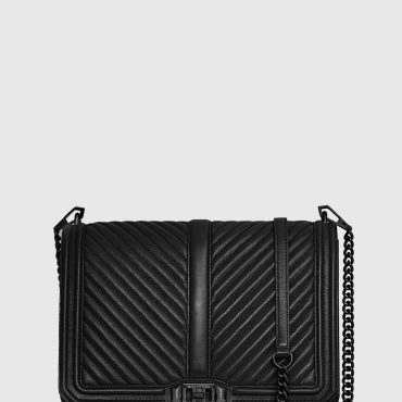 Chevron Quilted Jumbo Love Crossbody
