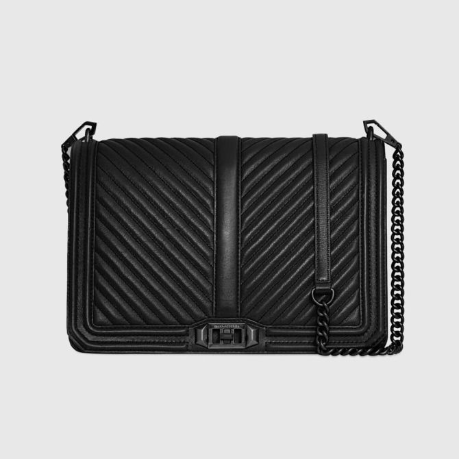 Chevron Quilted Jumbo Love Crossbody - Image 6