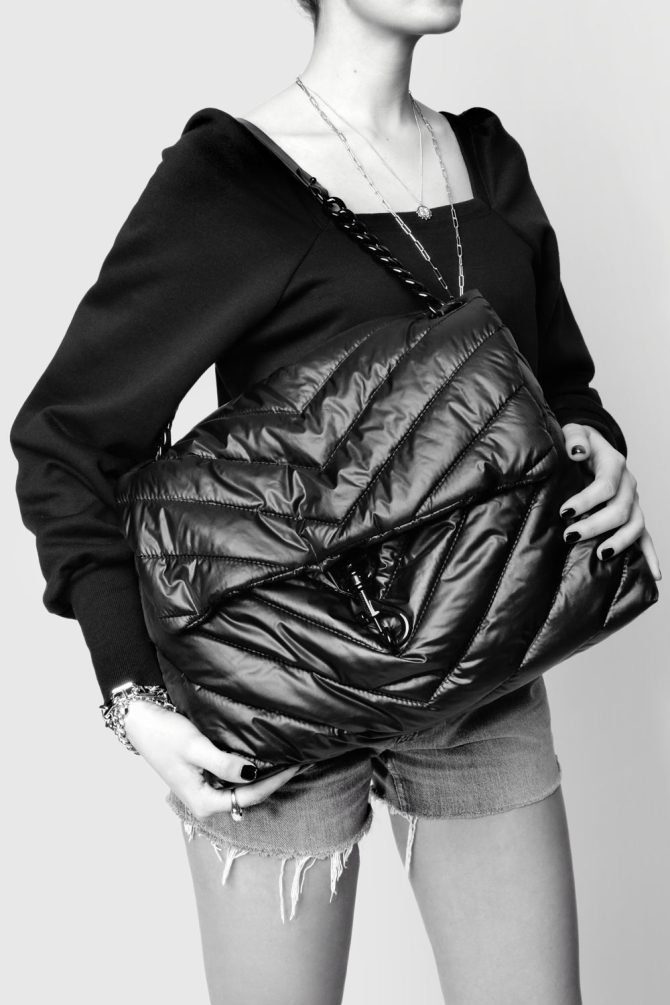 Edie Nylon XL Shoulder Bag - Image 4