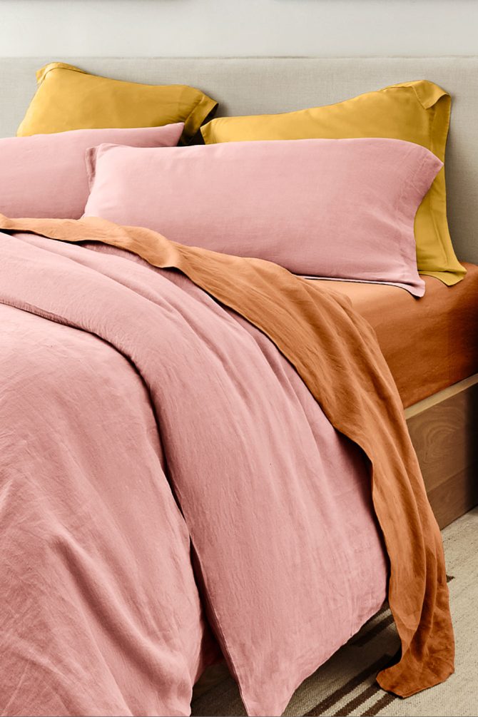 Blush Bamboo/Linen Duvet Set - Image 2