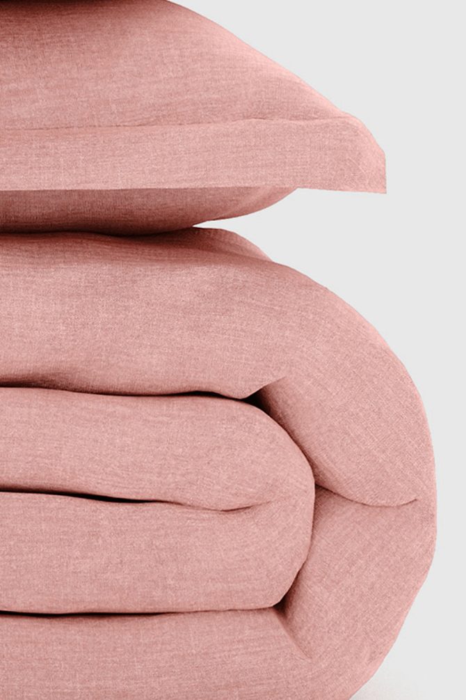 Blush Bamboo/Linen Duvet Set - Image 3