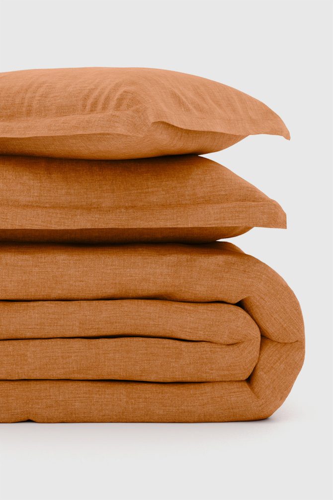 Clay Bamboo/Linen Duvet Set