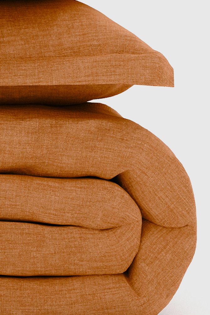 Clay Bamboo/Linen Duvet Set - Image 3