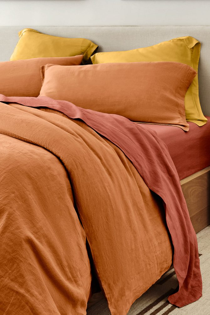 Clay Bamboo/Linen Duvet Set - Image 2