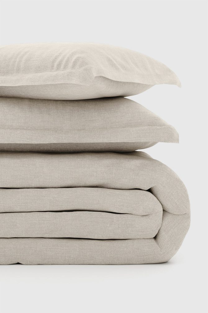 Natural Bamboo/Linen Duvet Set