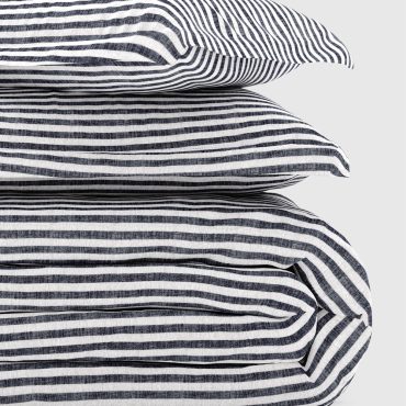 Yarn Dye Textured Stripe Duvet Cover Set