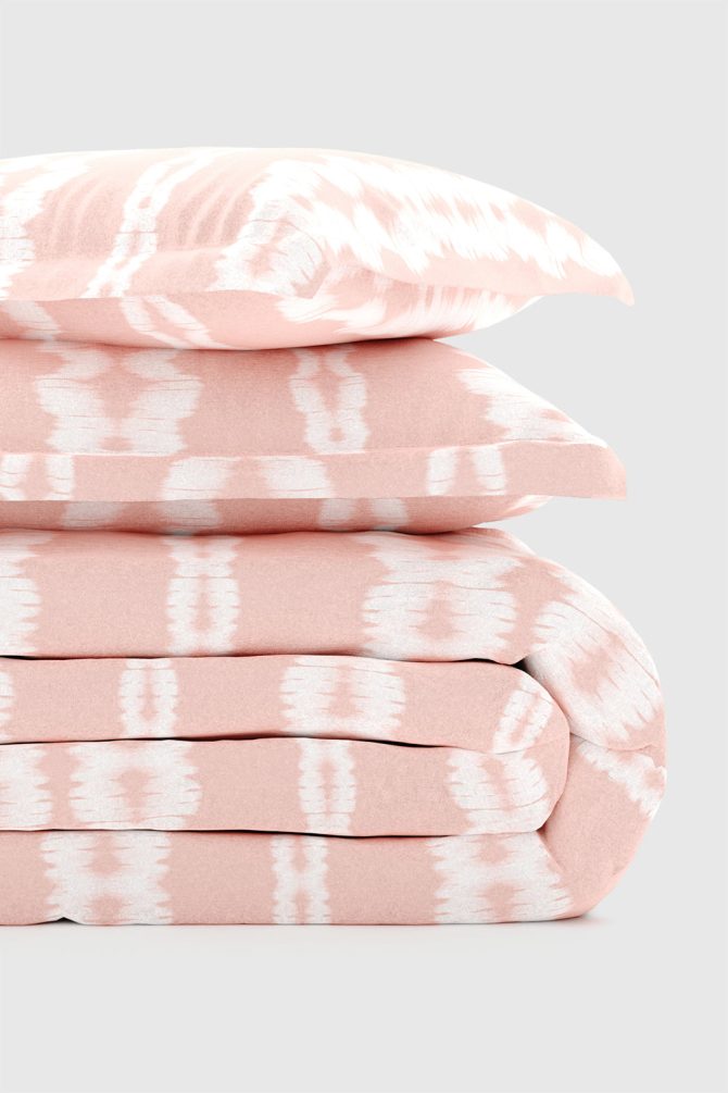 Blush Tie-Dye Duvet Cover Set