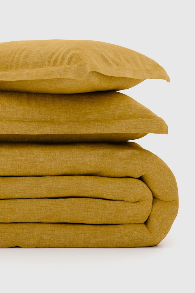 Tumeric Bamboo/Linen Duvet Set