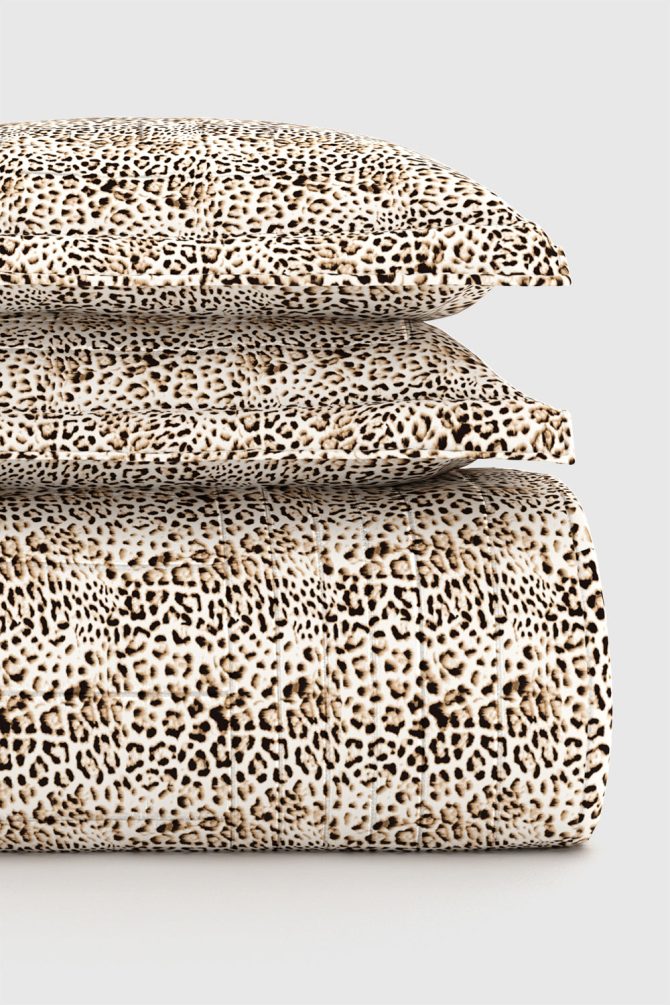 Abstract Leopard Quilt Set