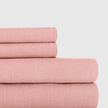Blush Bamboo/Linen Sheet Set