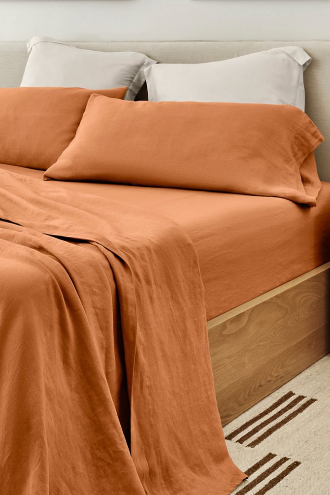 Clay Bamboo/Linen Sheet Set - Image 2