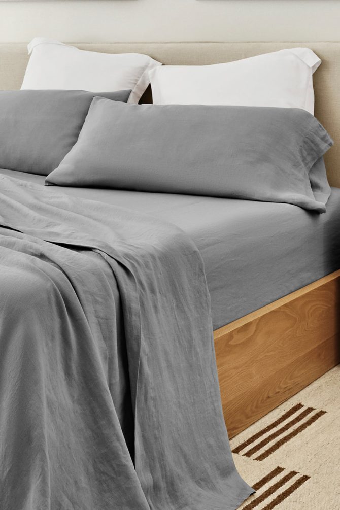 Gray Bamboo/Linen Sheet Set - Image 2