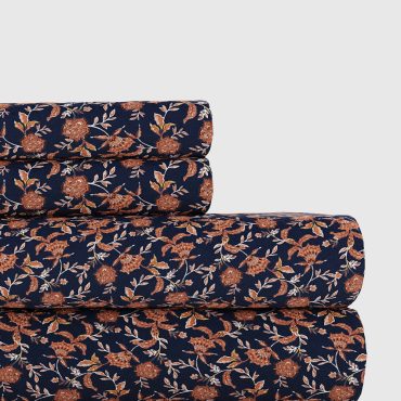 Jacobean Floral 100% Percale Cotton Sheet Set