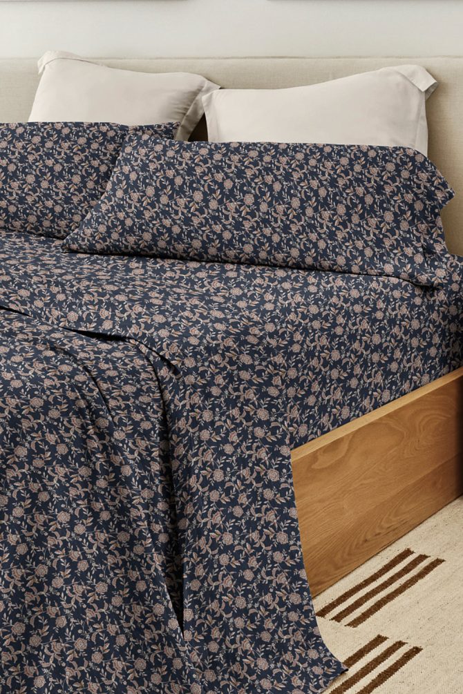 Jacobean Floral 100% Percale Cotton Sheet Set - Image 2