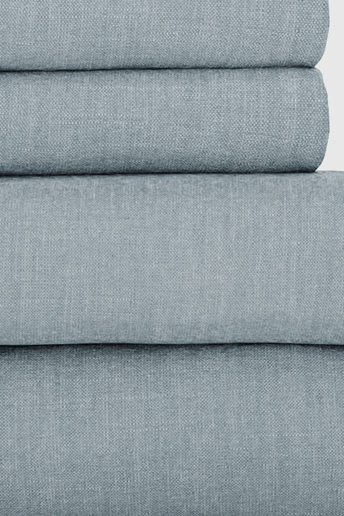 Light Blue Bamboo/Linen Sheet Set - Image 3