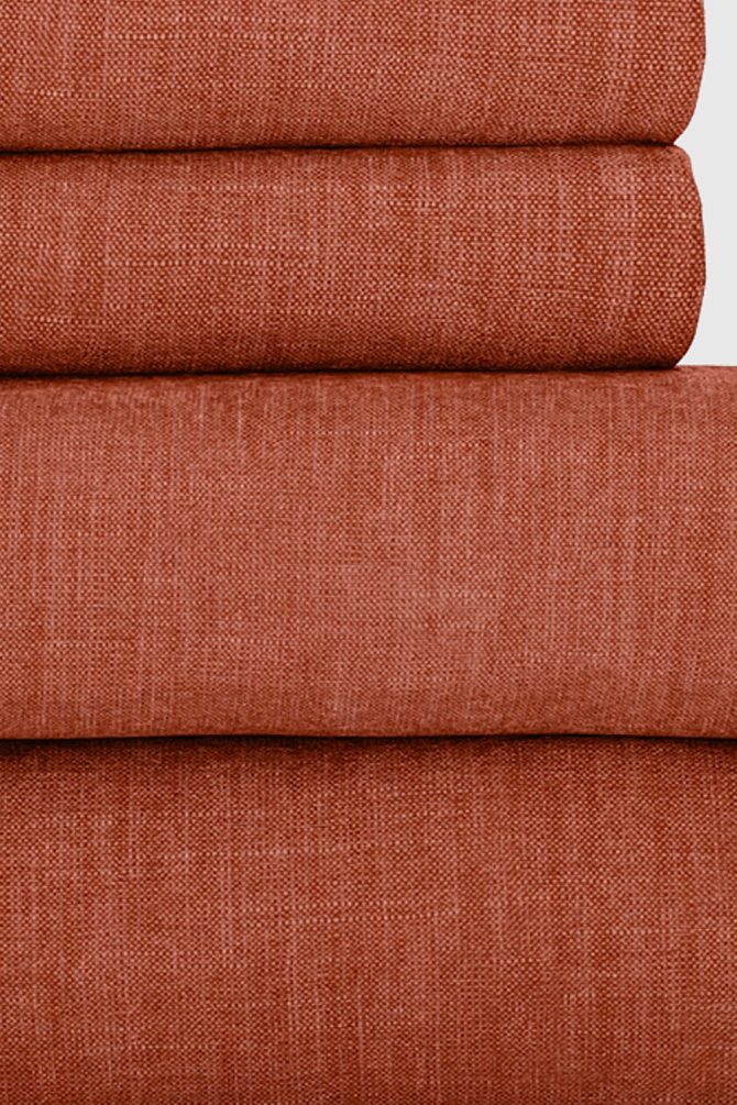 Terracotta Bamboo/Linen Sheet Set - Image 2