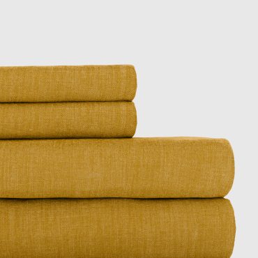 Tumeric Bamboo/Linen Sheet Set