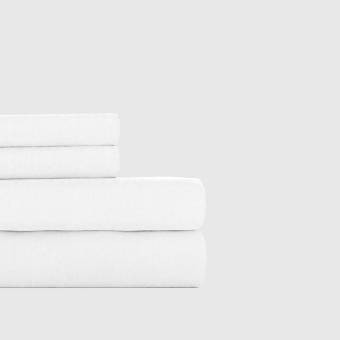 White Bamboo/Linen Sheet Set - Image 4