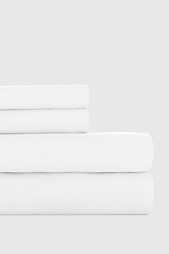 White Bamboo/Linen Sheet Set