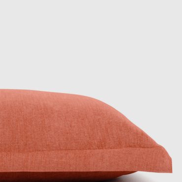 Terracotta Bamboo/Linen Euro Sham